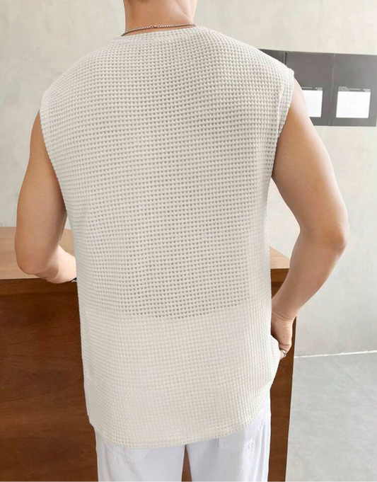 Franela sin mangas transparente