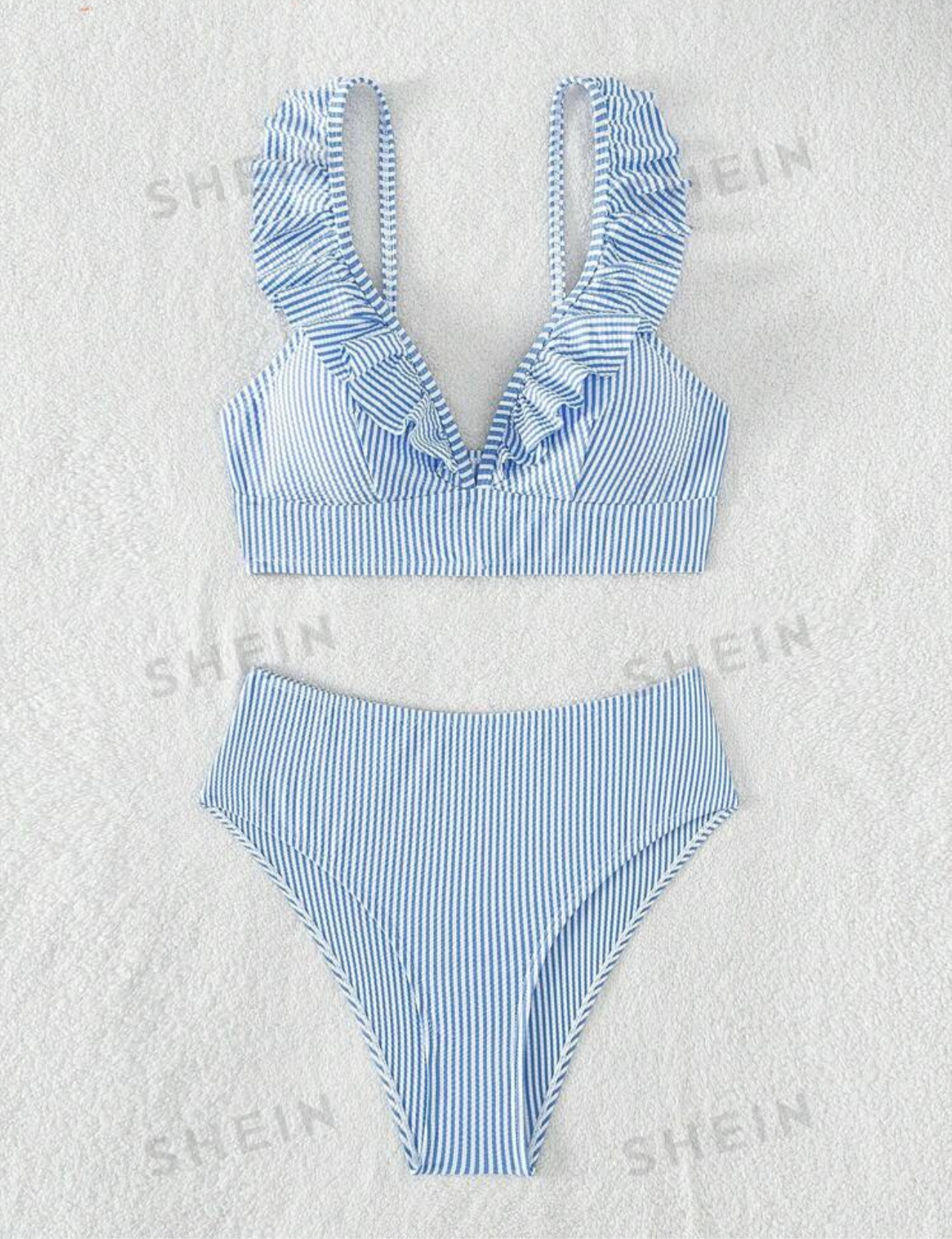 Bikini de rayas panty alta
