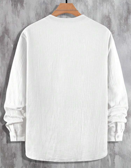 Camisa manga larga estilo cubano