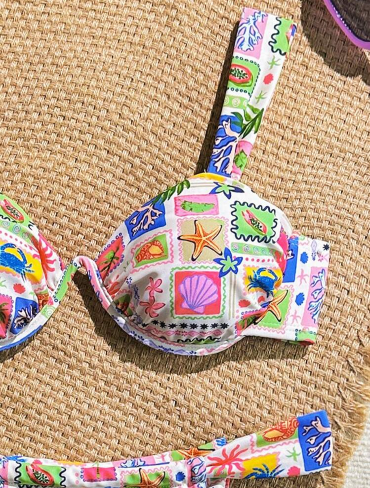 Bikini estampado con aro