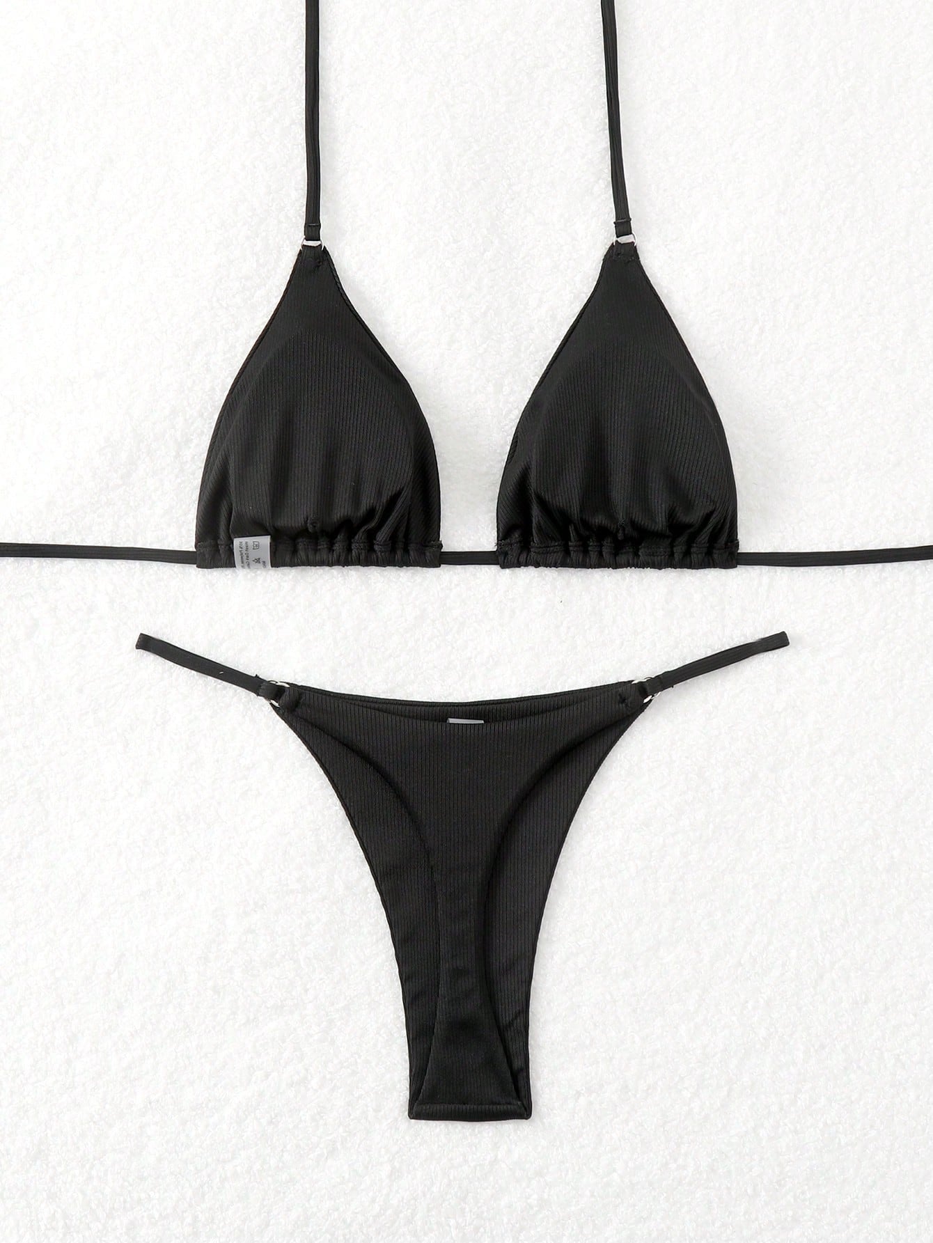 Bikini acanalado Semi hilo