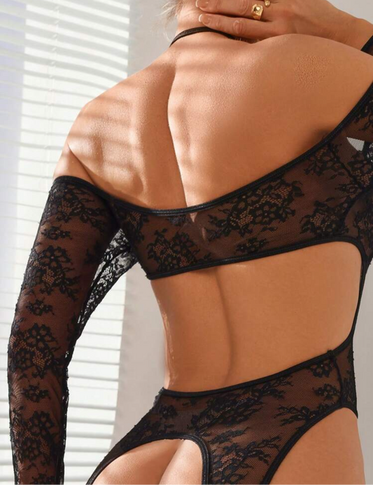 Lencería body negro