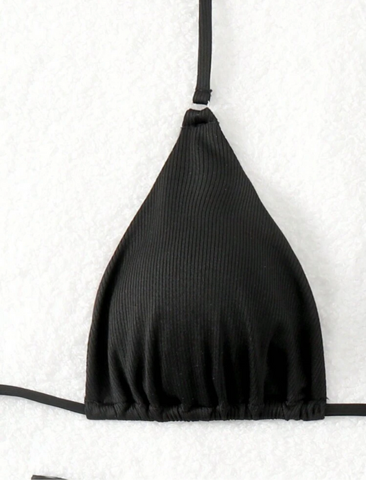 Bikini acanalado Semi hilo