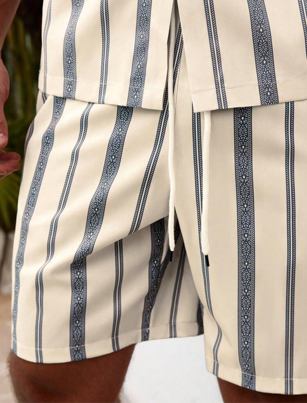 Conjunto masculino de rayas