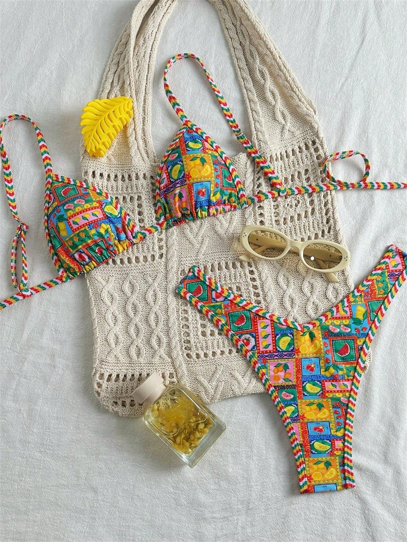 Bikini estampado Semi hilo