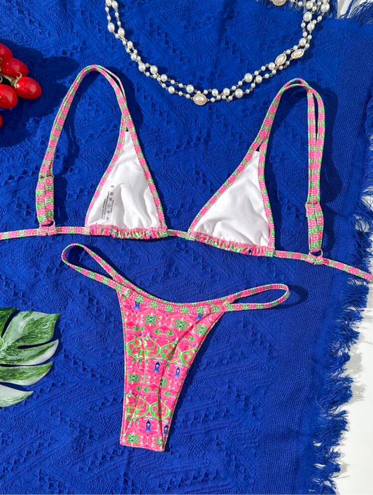 Mini Bikini estampado Semi hilo