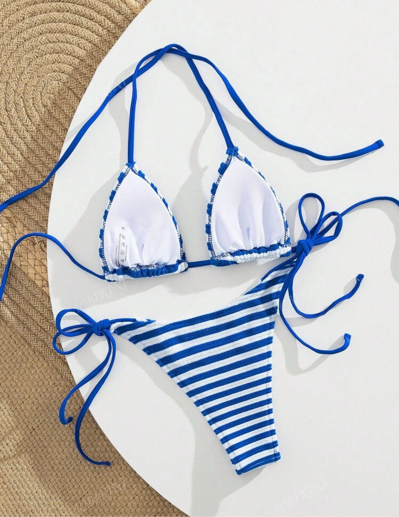 Bikini ajustable tela tipo toalla