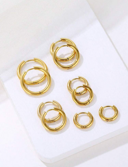 Zarcillos de acero inoxidable