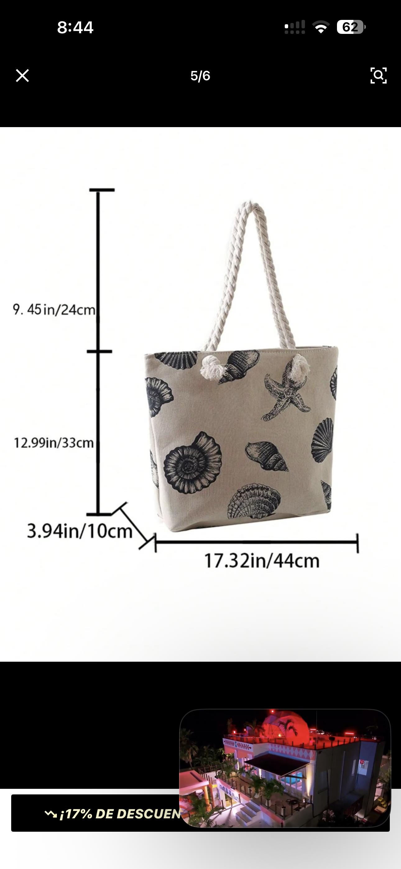 Bolso cartera estampado