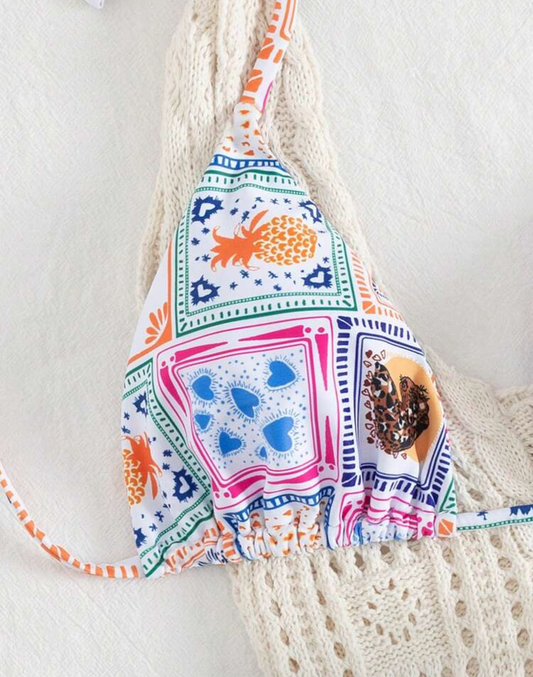 Bikini estampado semi hilo
