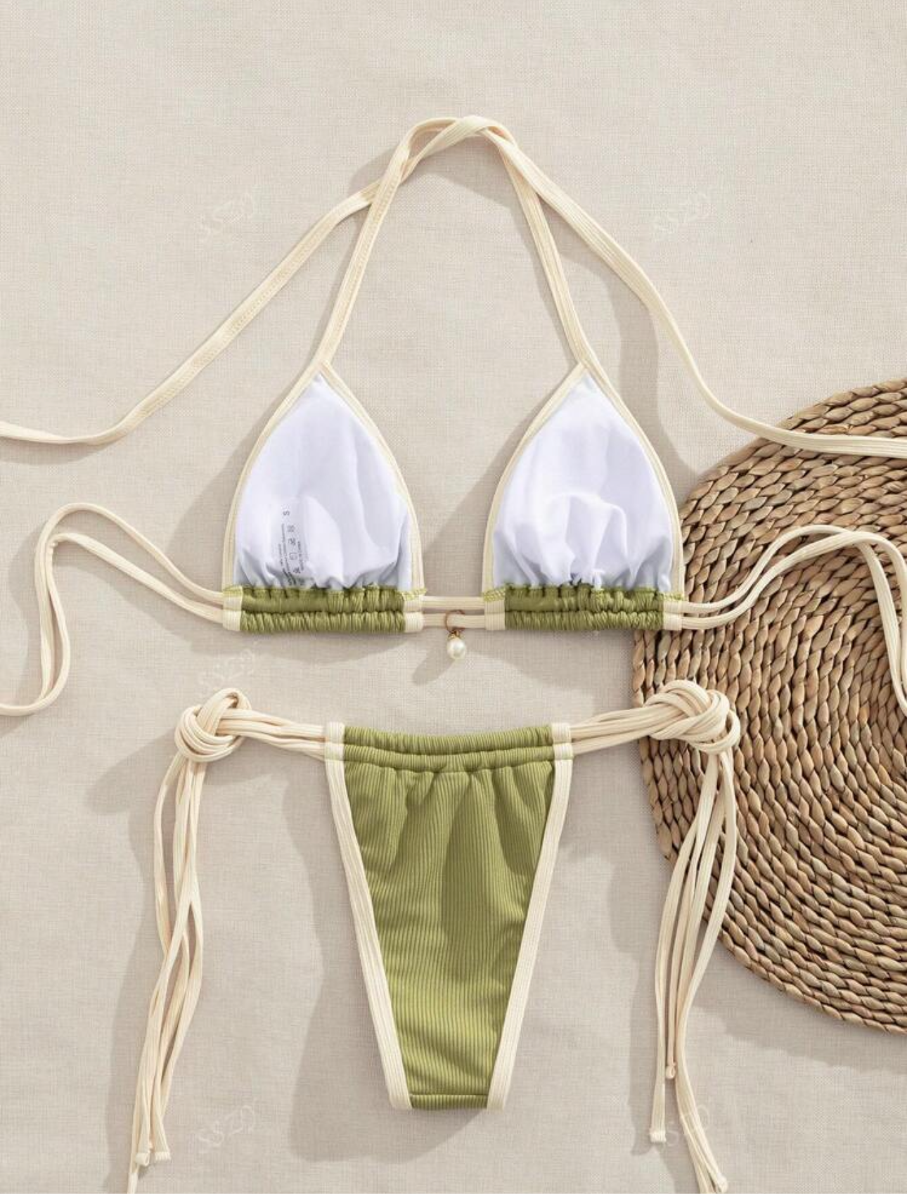 Bikini acanalado ajustable