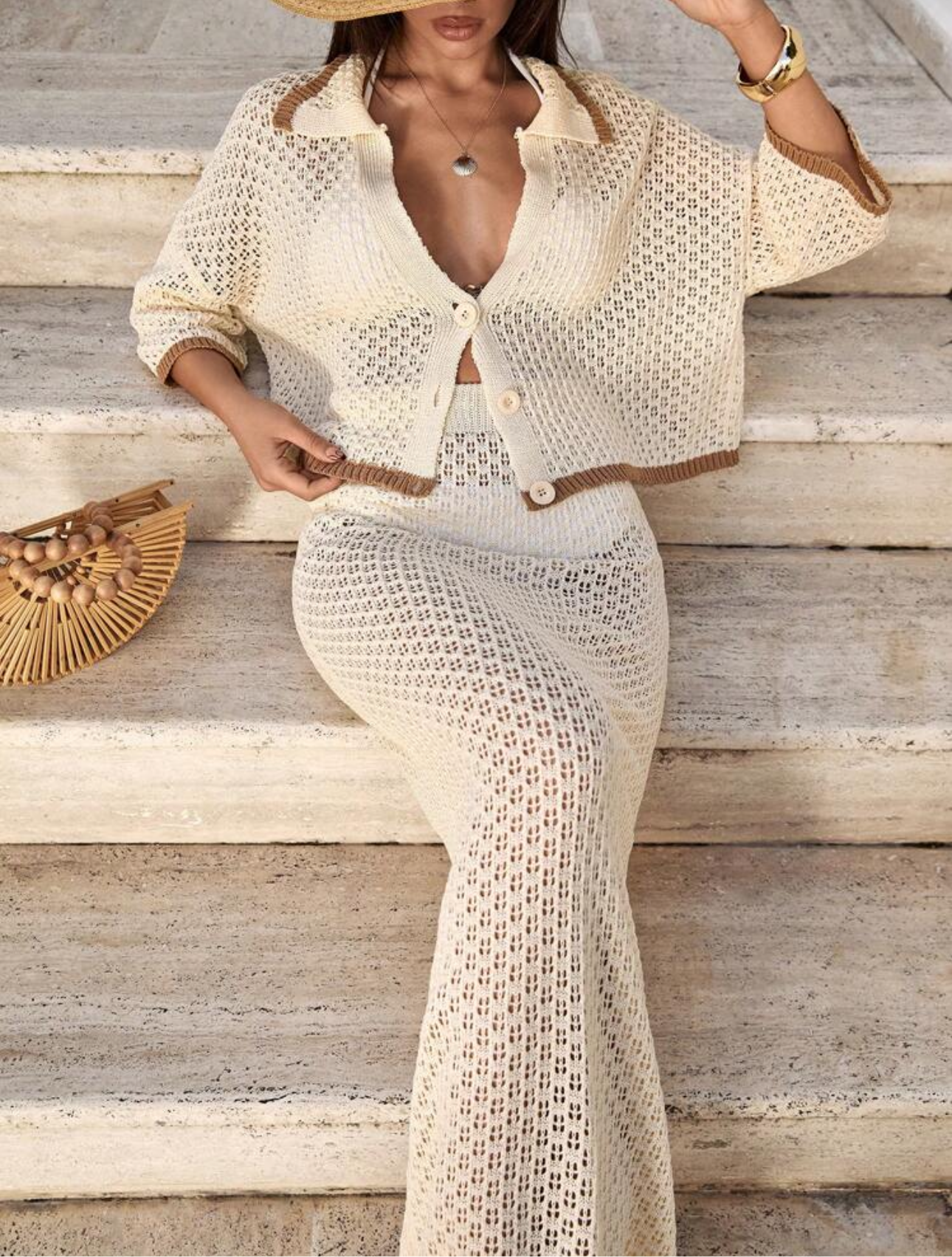Conjunto largo de malla