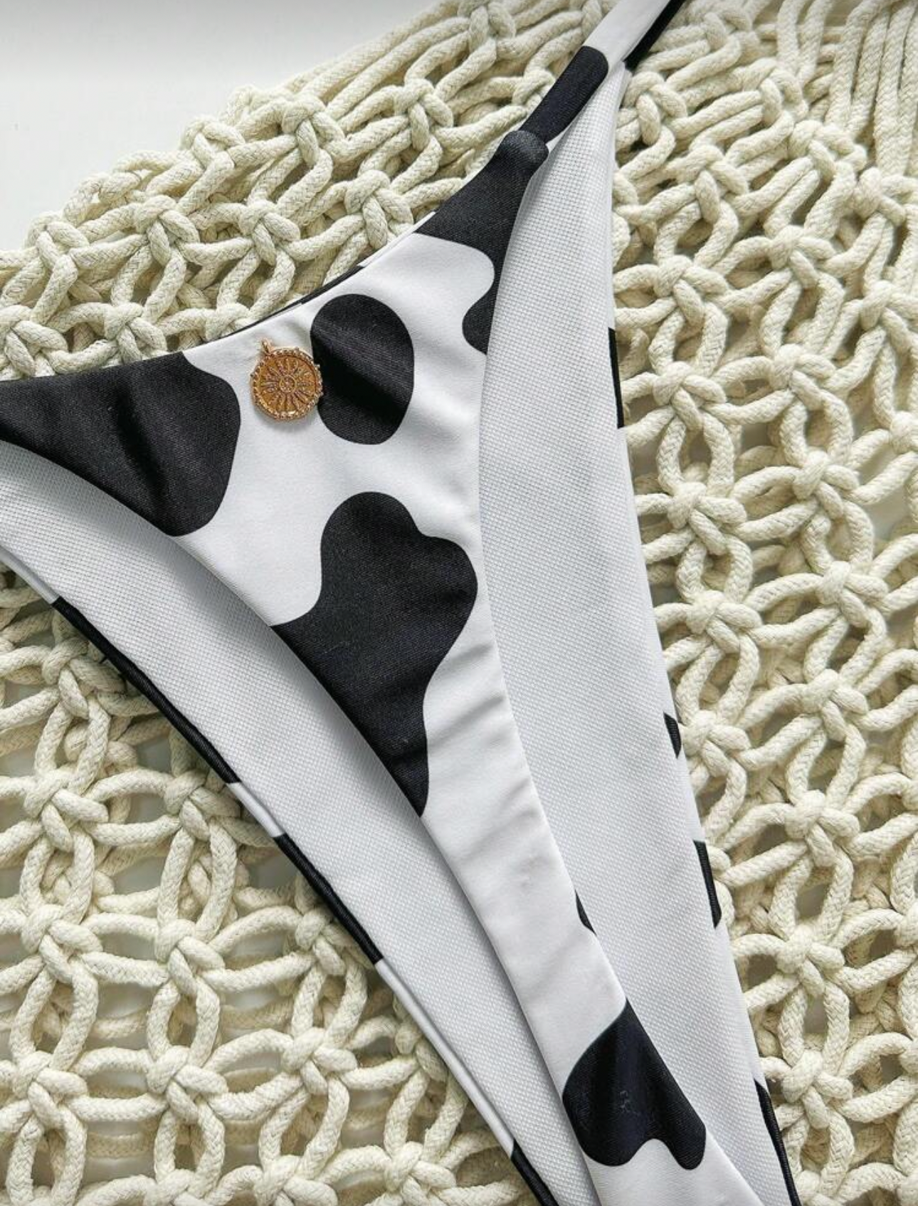 Bikini Animal Print Vaca Semi Hilo