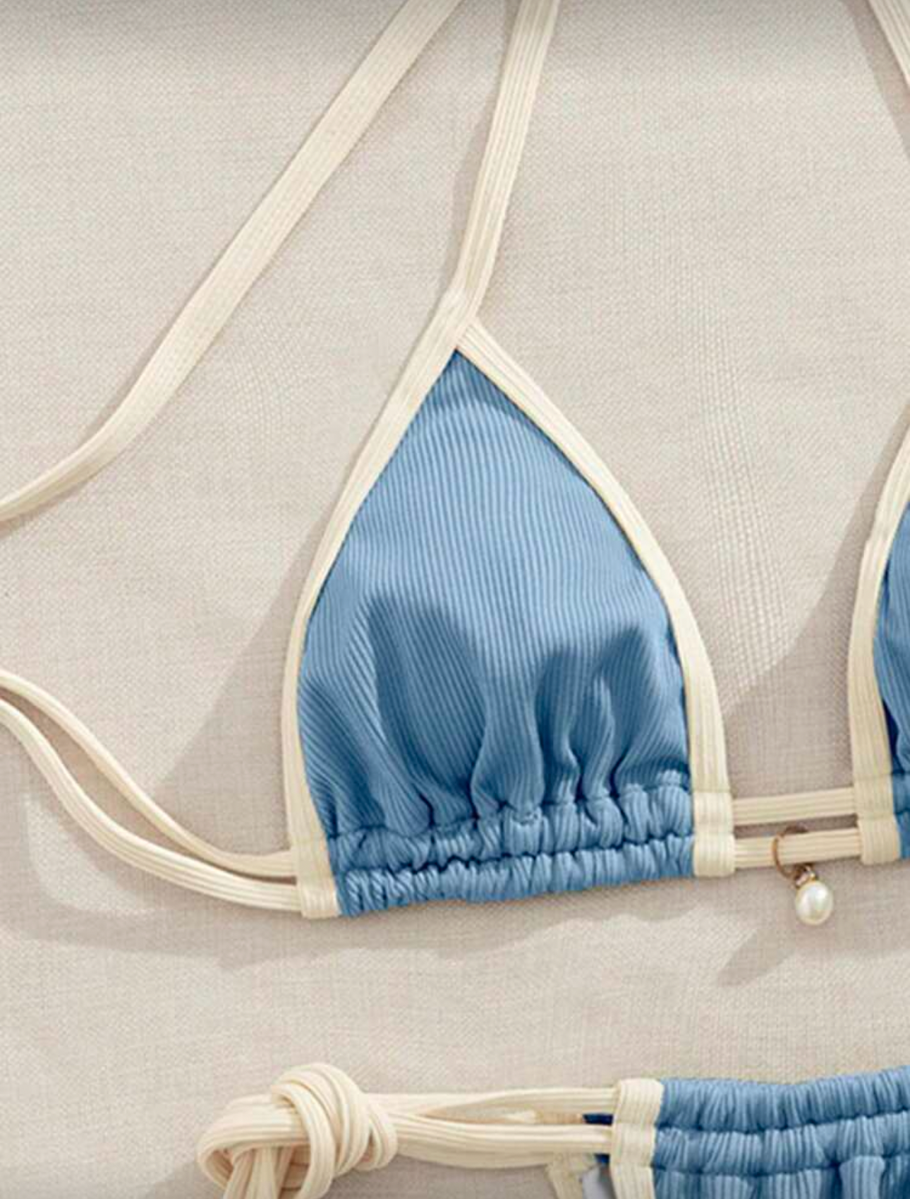 Bikini ajustable tela tipo toalla