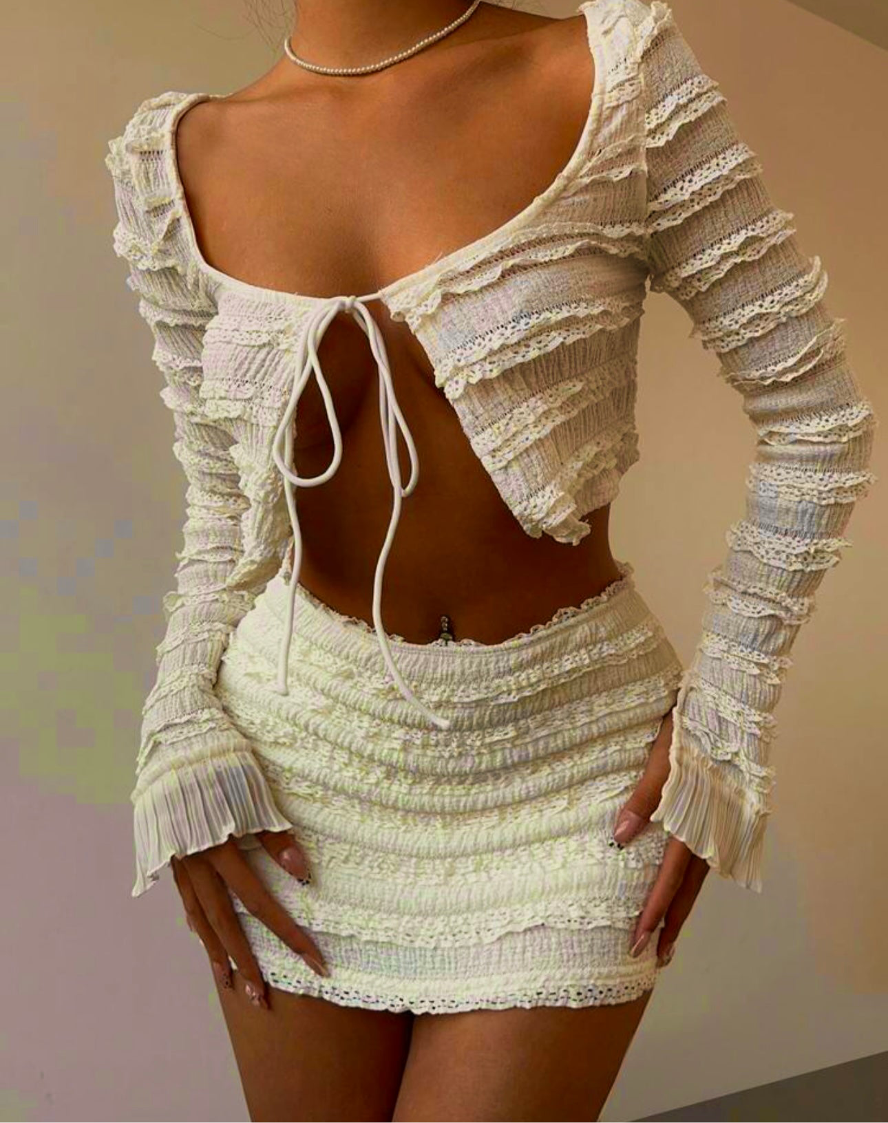Conjunto corto manga larga