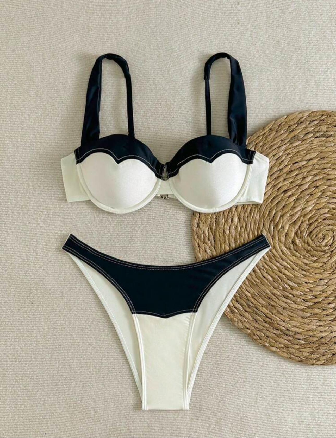 Bikini bi color con aro