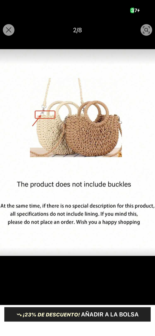 Cartera de paja (individual)