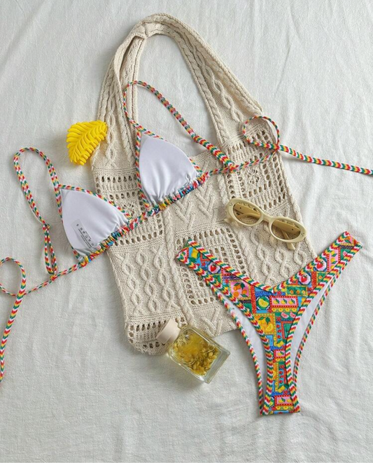 Bikini estampado Semi hilo