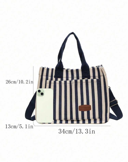 Bolso de rayas