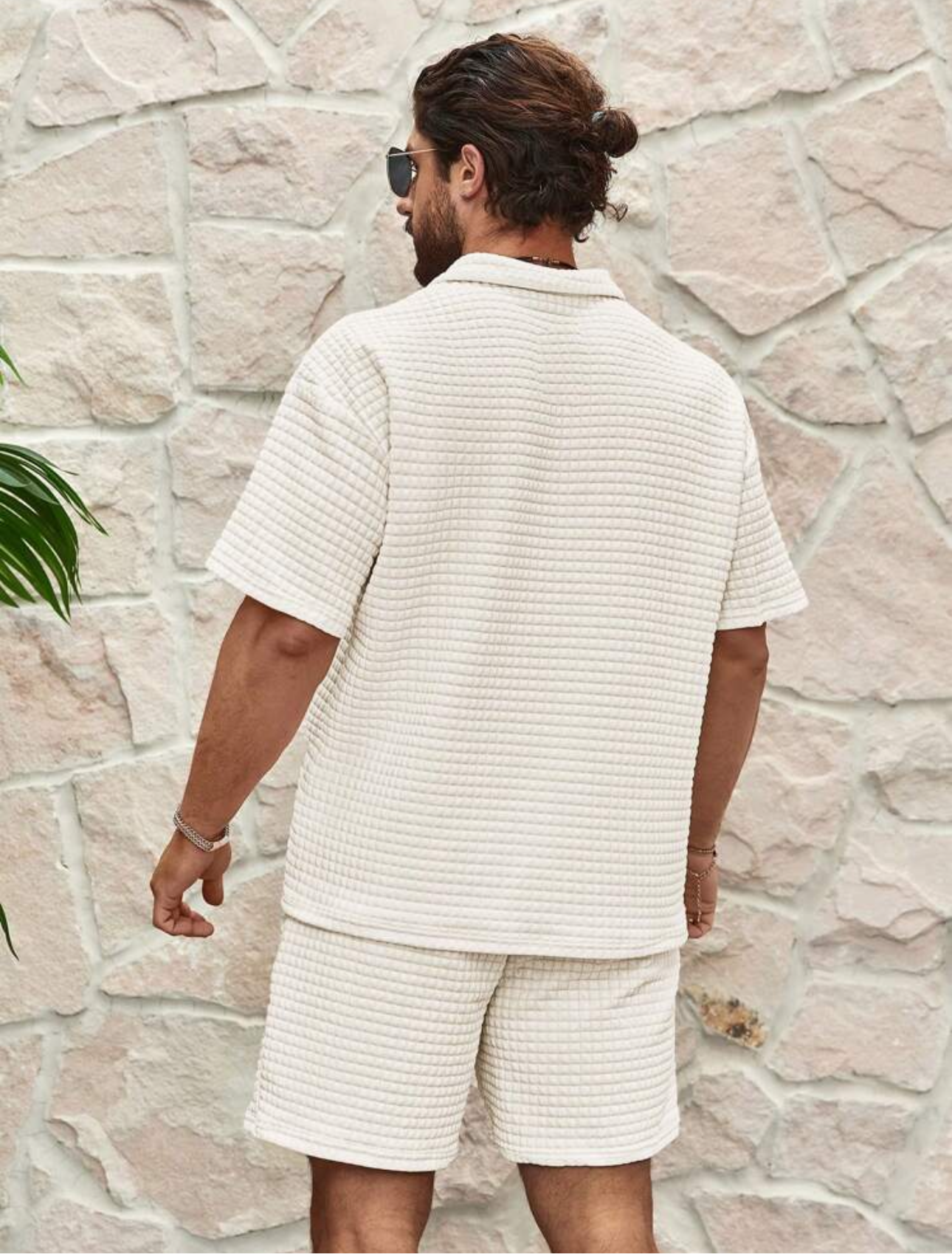 Conjunto masculino texturizado