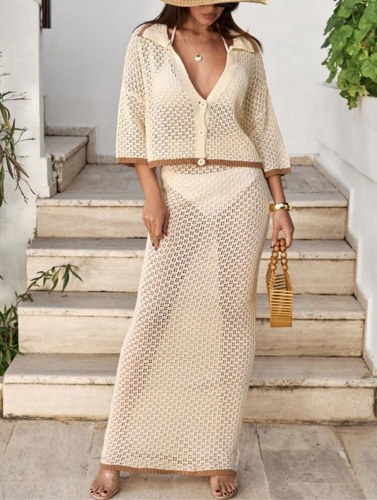 Conjunto largo de malla