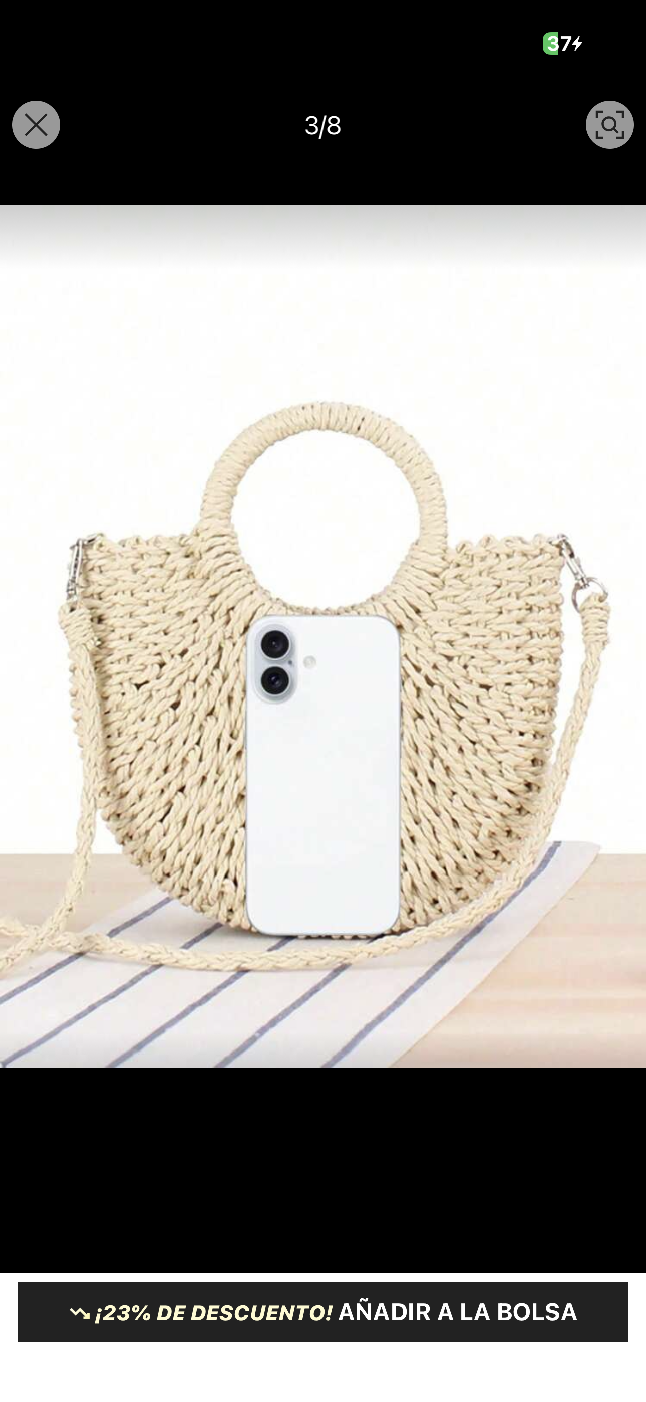 Cartera de paja (individual)