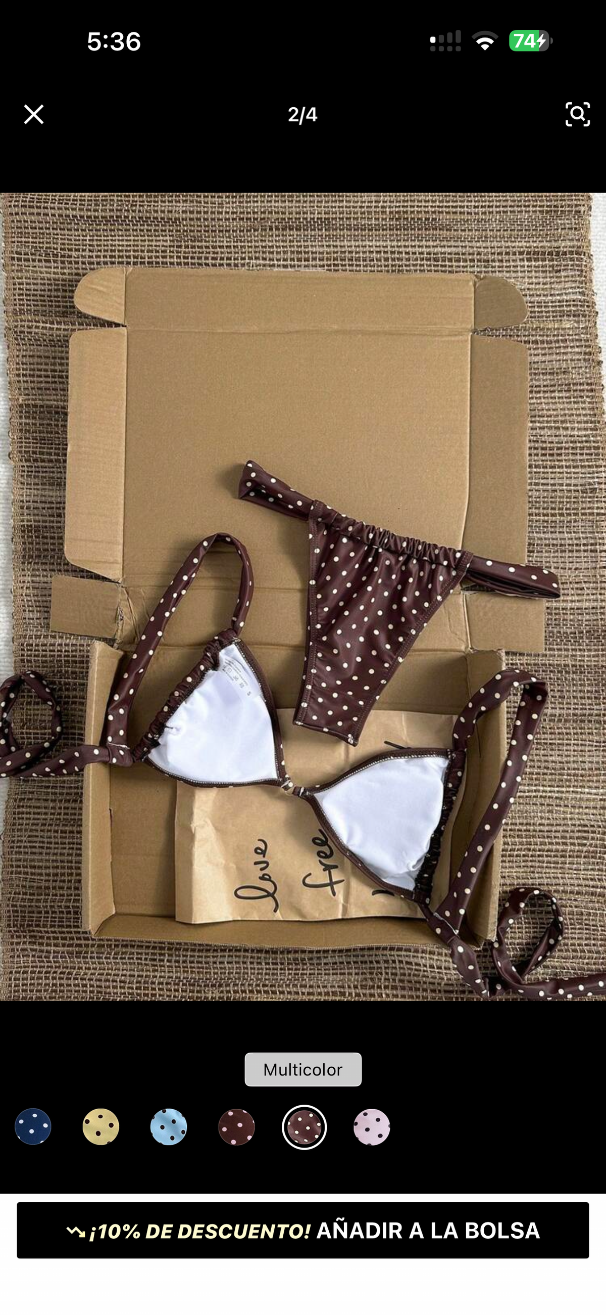 Bikini estampado