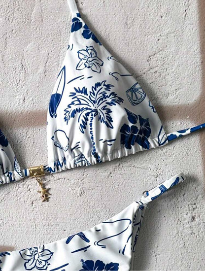 Bikini estampado Semi hilo