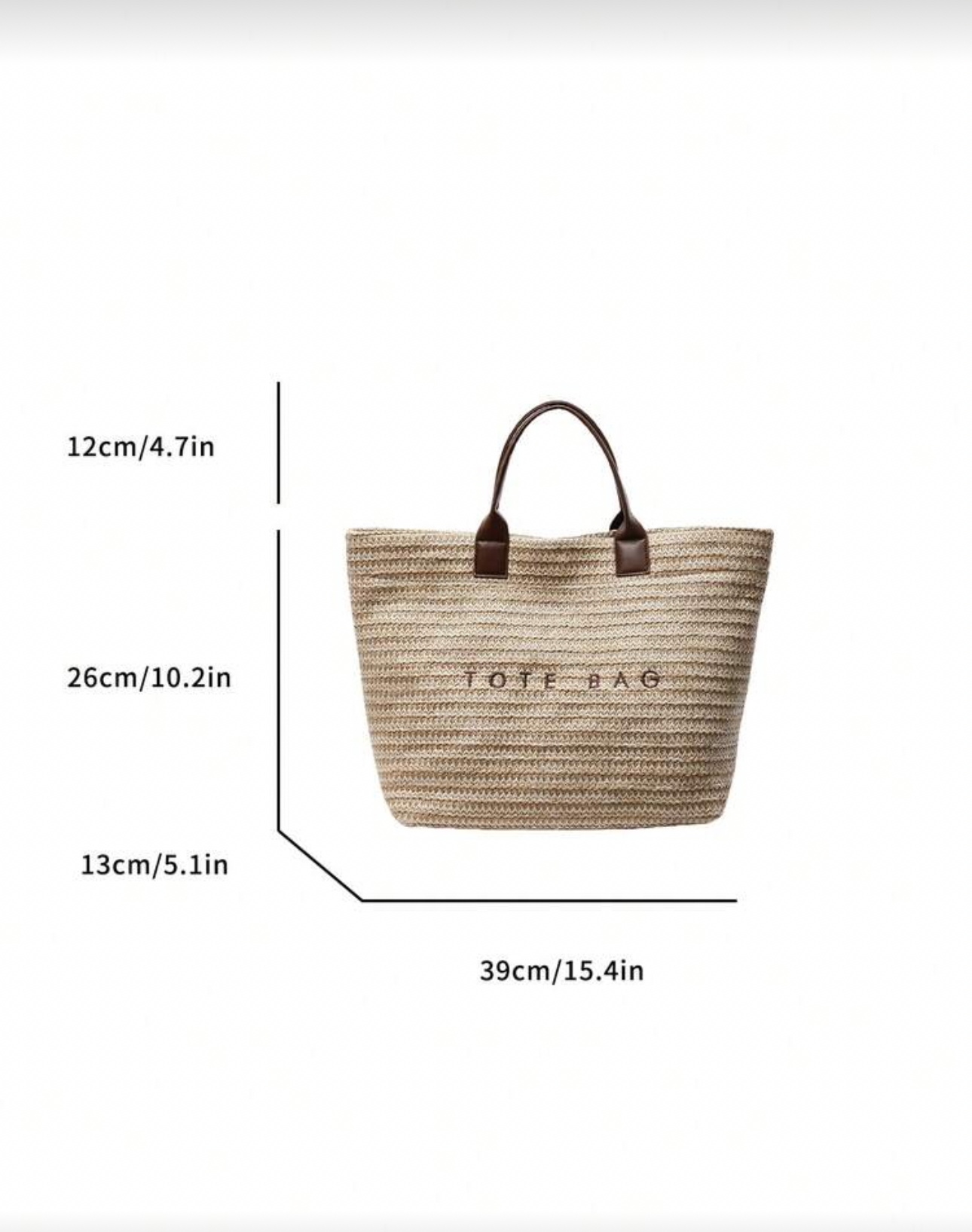 Bolso cartera de paja