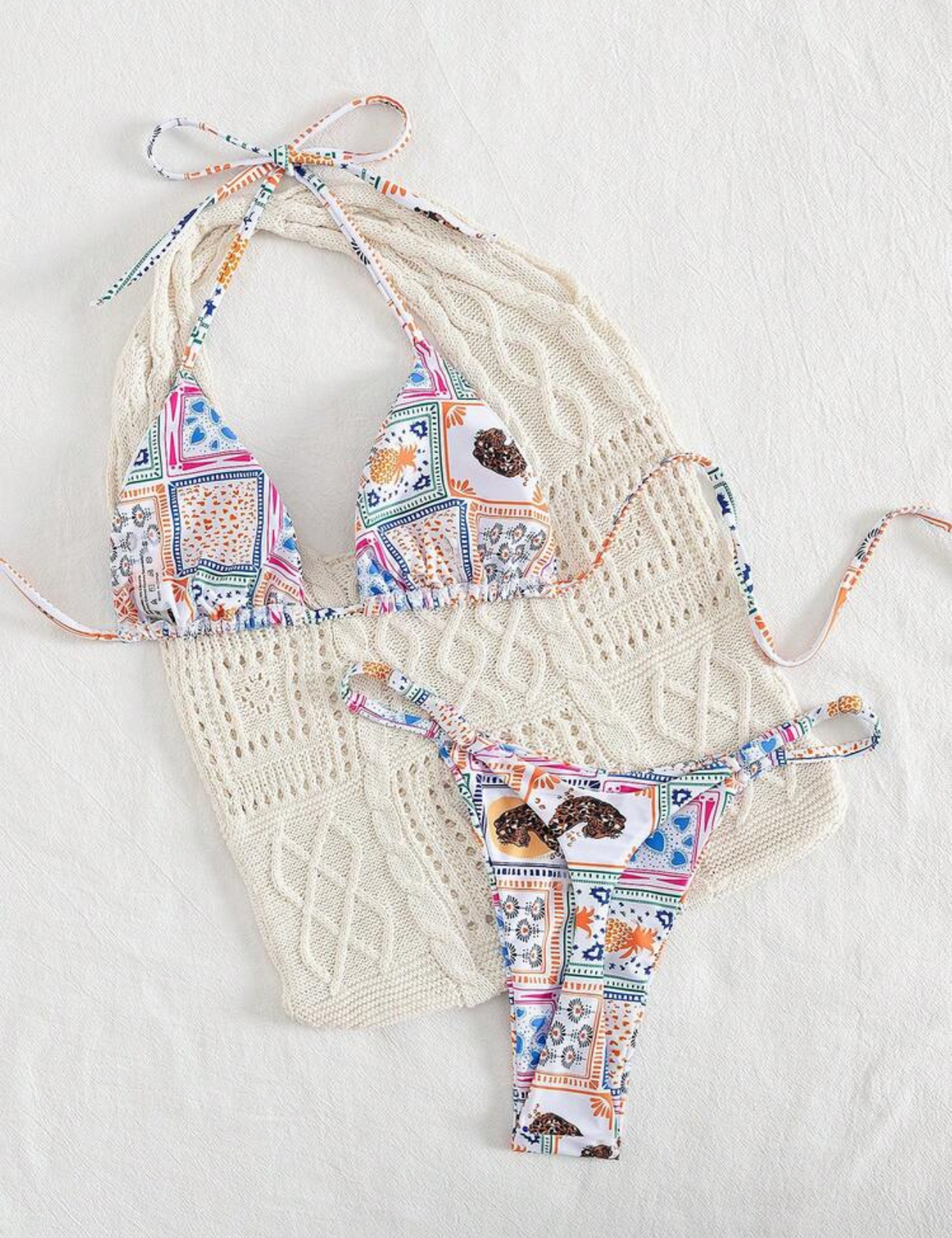 Bikini estampado semi hilo