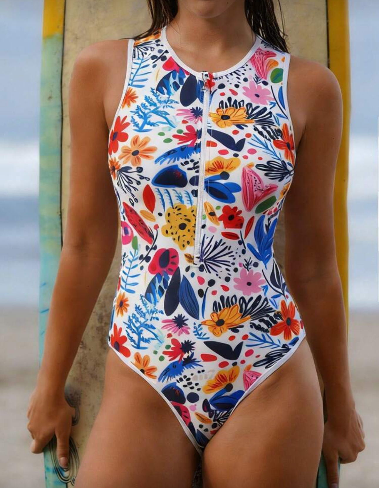 Tdb estampado con cremallera enterizo