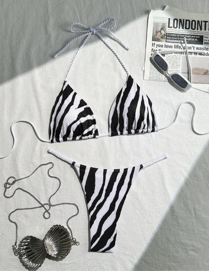 Bikini animal print hilo