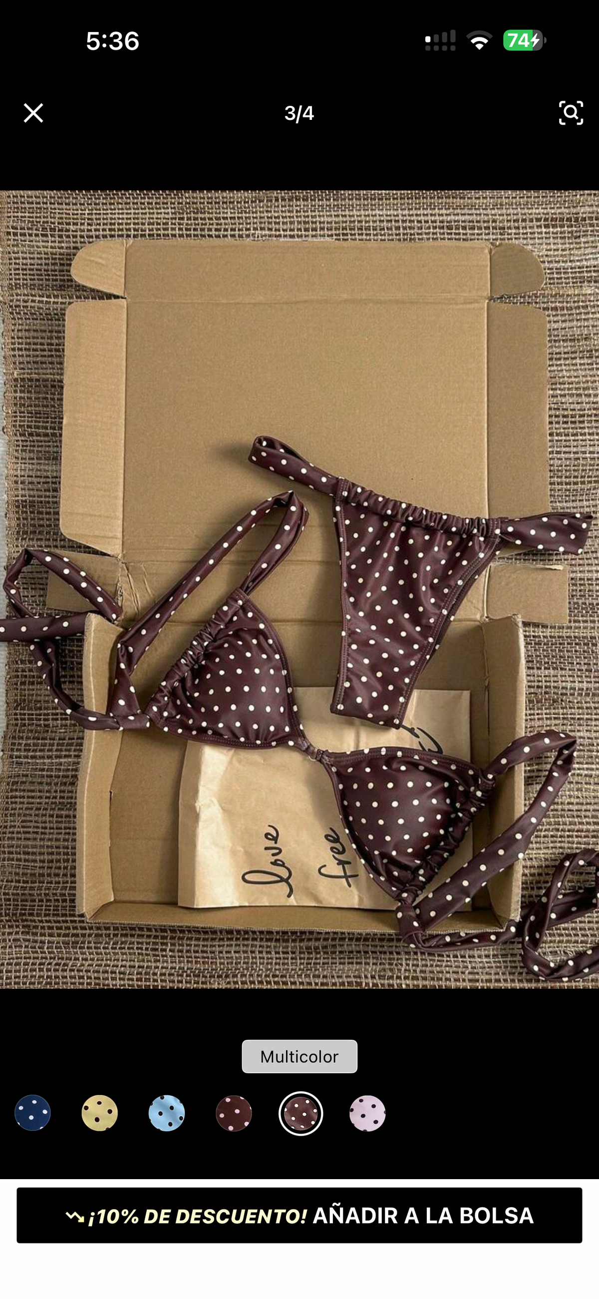 Bikini estampado