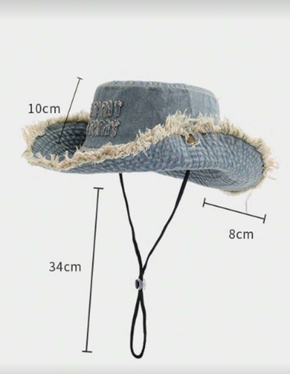 Sombrero vaquero de blue jean