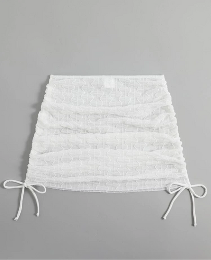 Falda ajustable transparente
