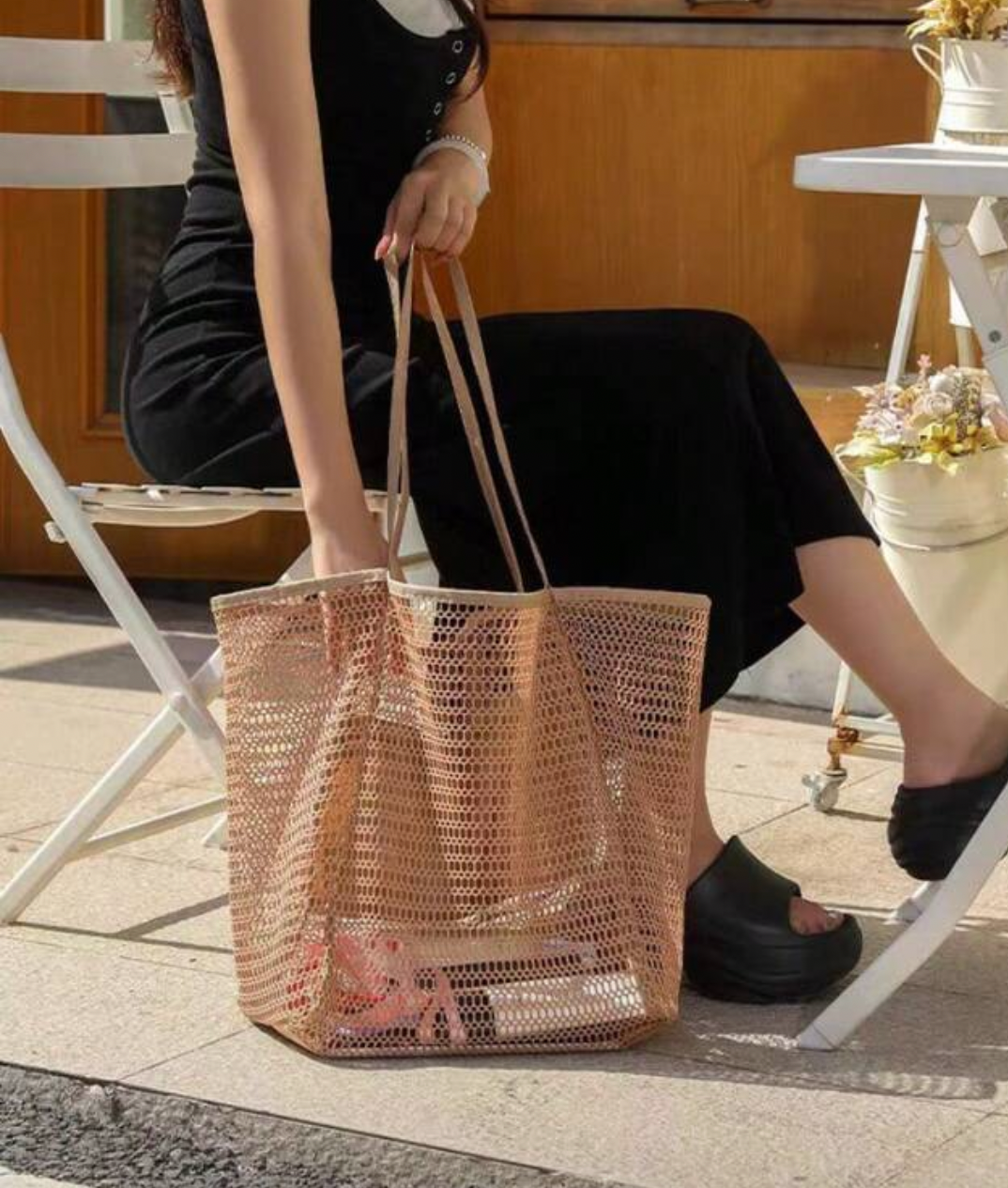 Bolso grande de malla