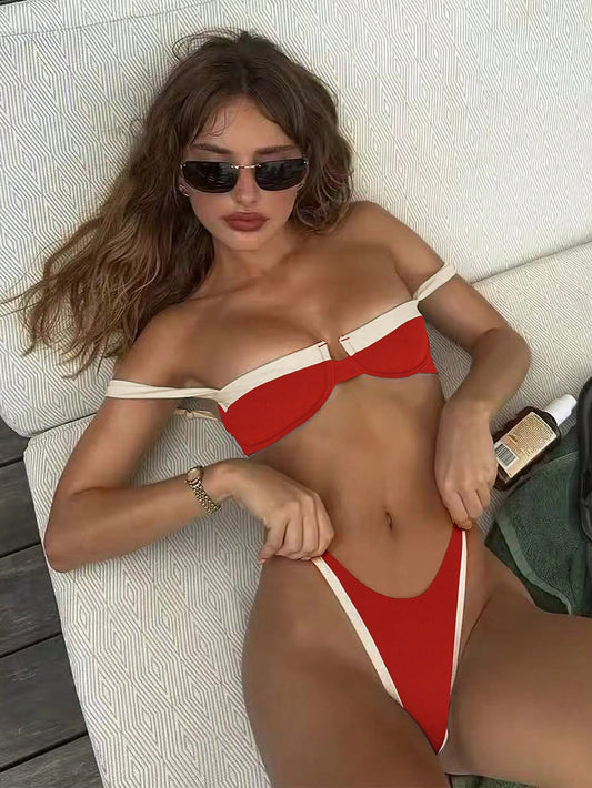 Bikini bi color Semi hilo