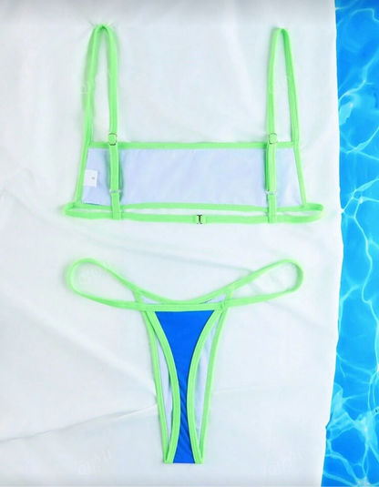 Mini Bikini bi color de hilo