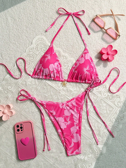 Bikini estampado ajustable