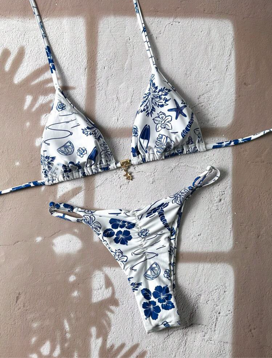 Bikini estampado Semi hilo
