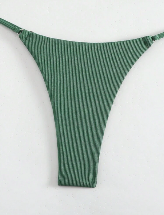 Bikini acanalado Semi hilo