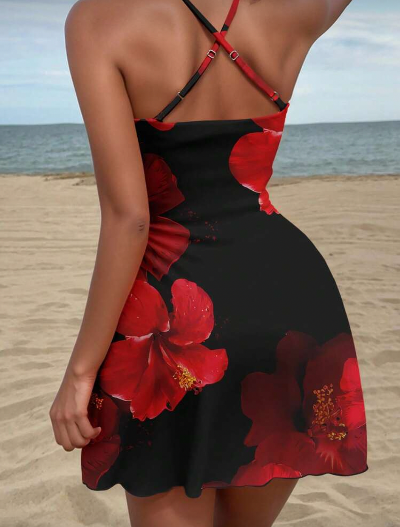 Vestido corto floreado