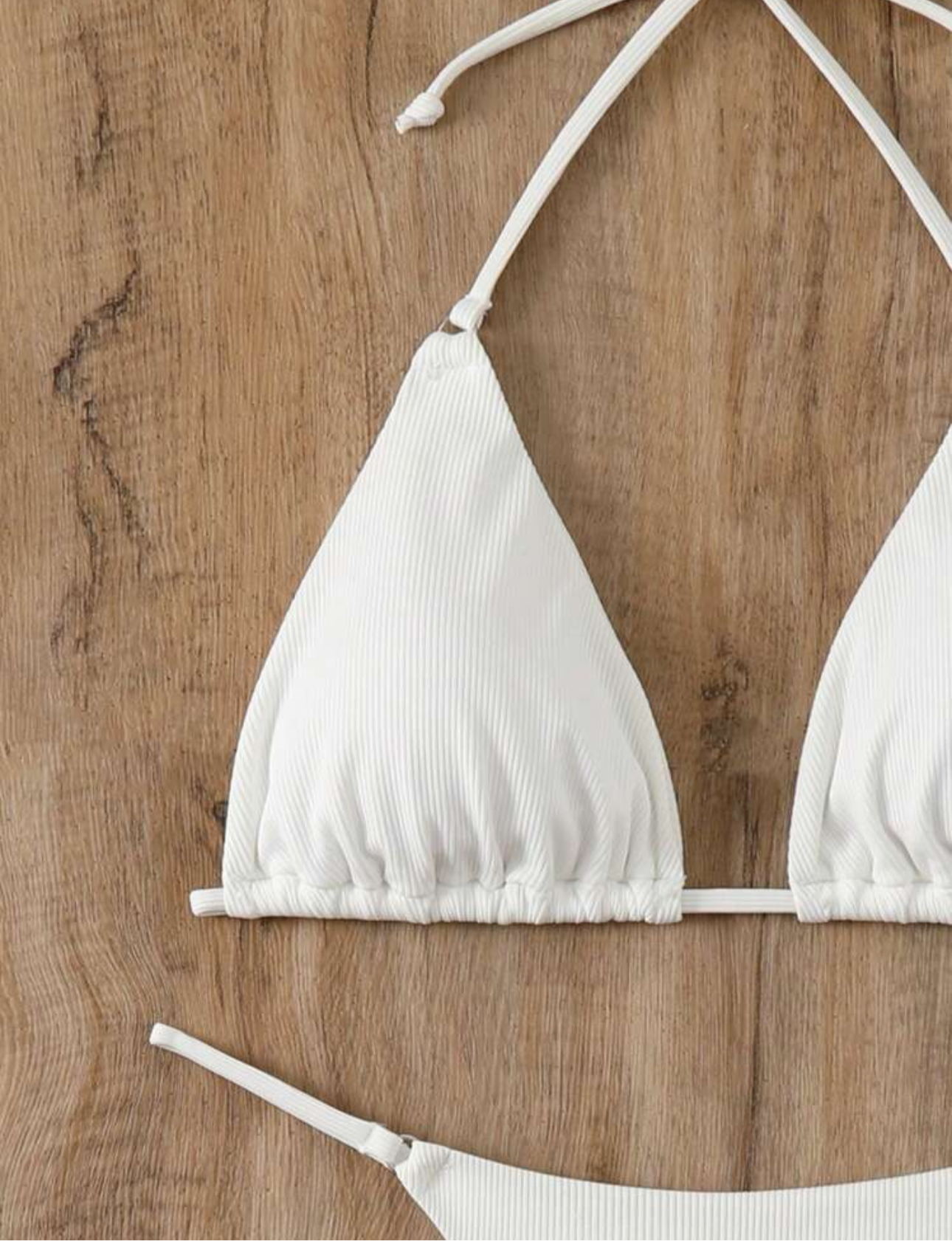 Bikini acanalado hilo