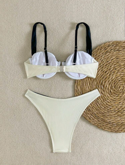 Bikini bi color con aro
