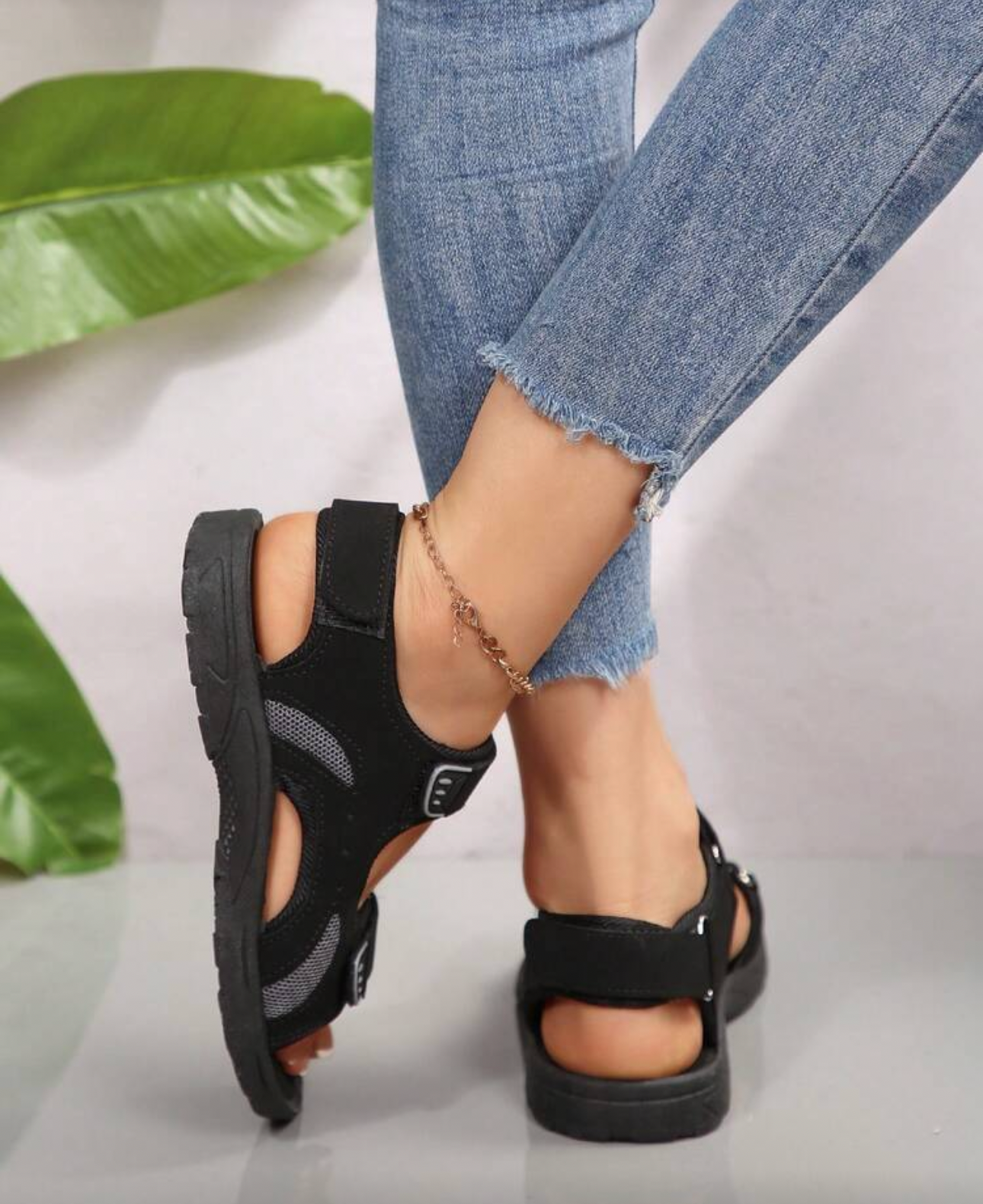 Sandalias casuales con cierre mágico