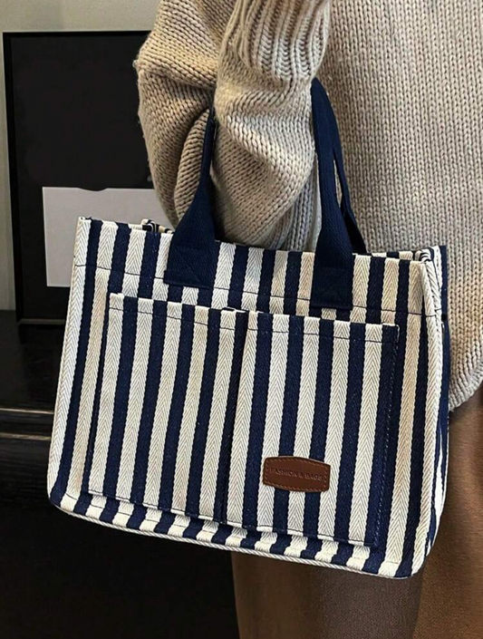 Bolso de rayas