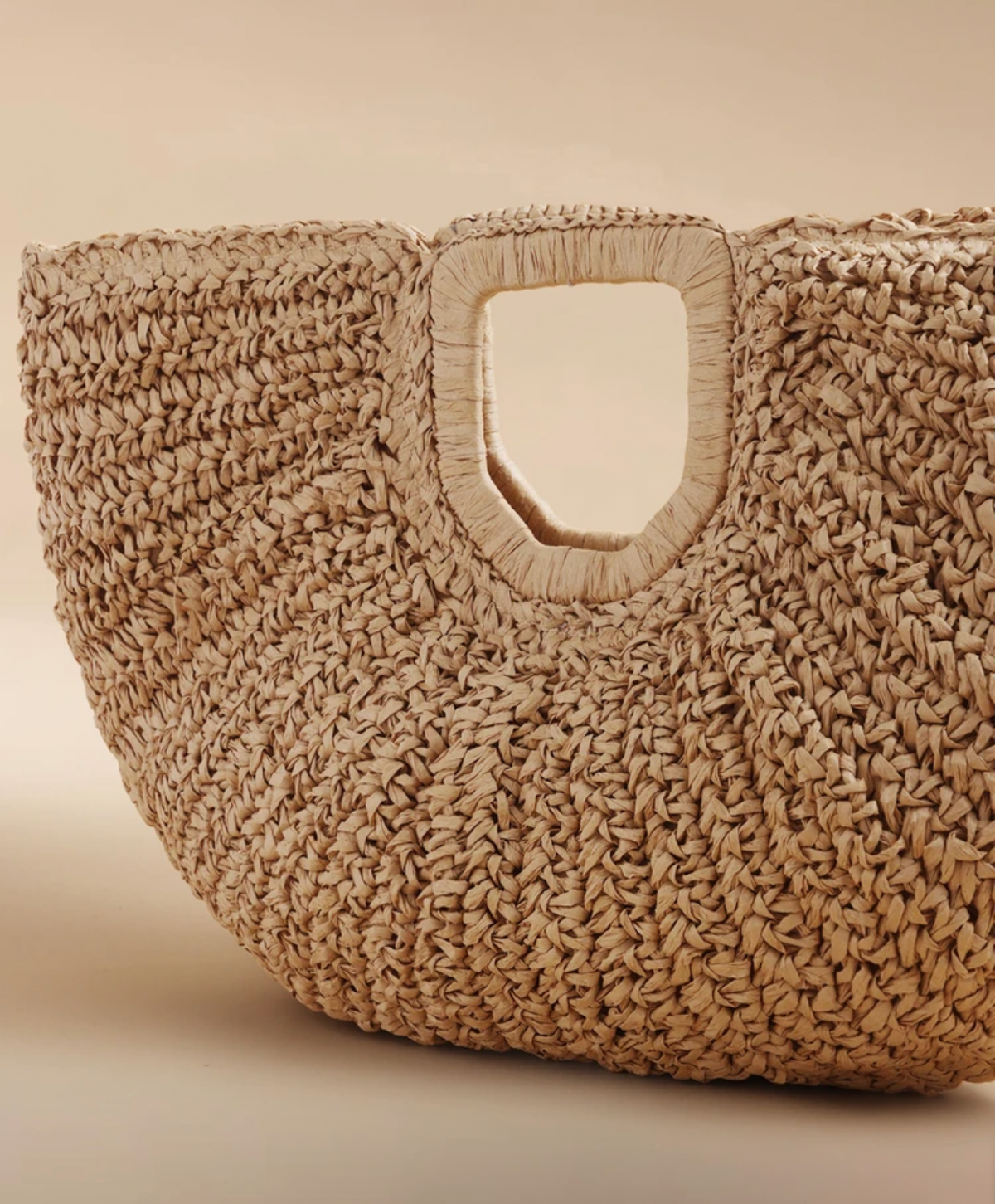 Cartera grande de paja
