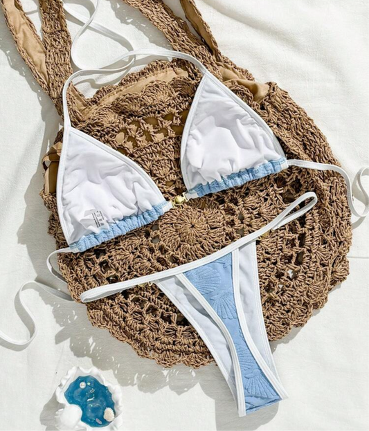 Bikini texturizado Semi hilo