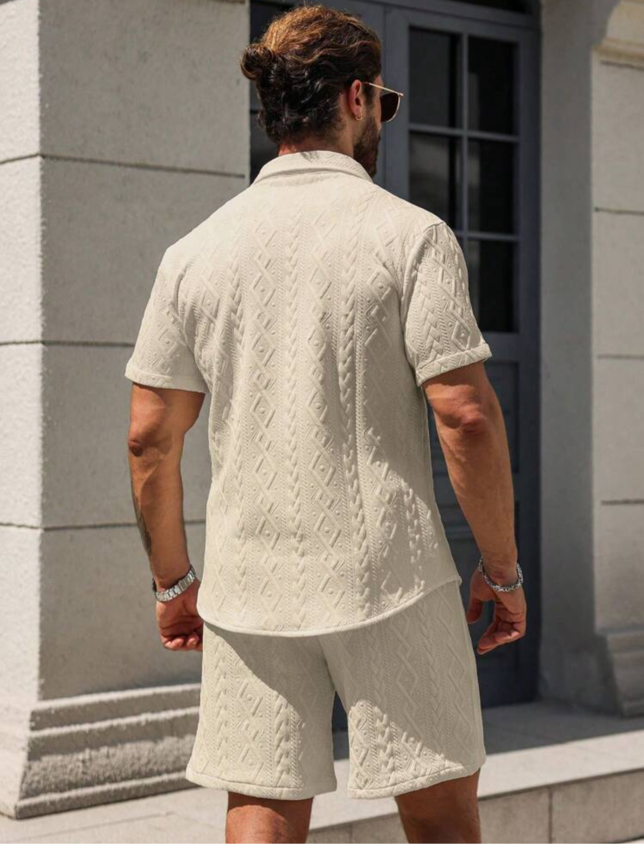 Conjunto masculino texturizado