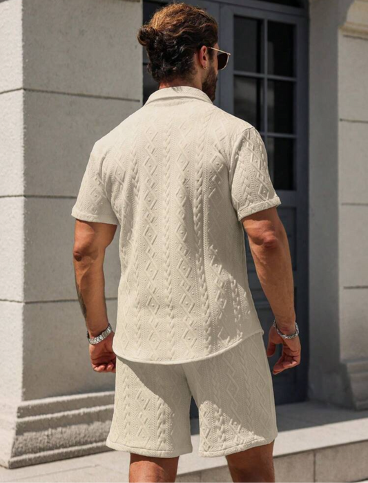 Conjunto masculino texturizado